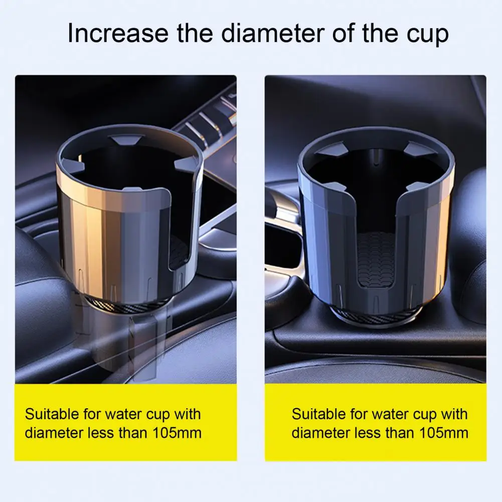 

Vehicle Cup Holder Extender Adjustable Lock Design Car Cup Holder Expander for Water Bottles Coffee Cups More Car for On-the-go