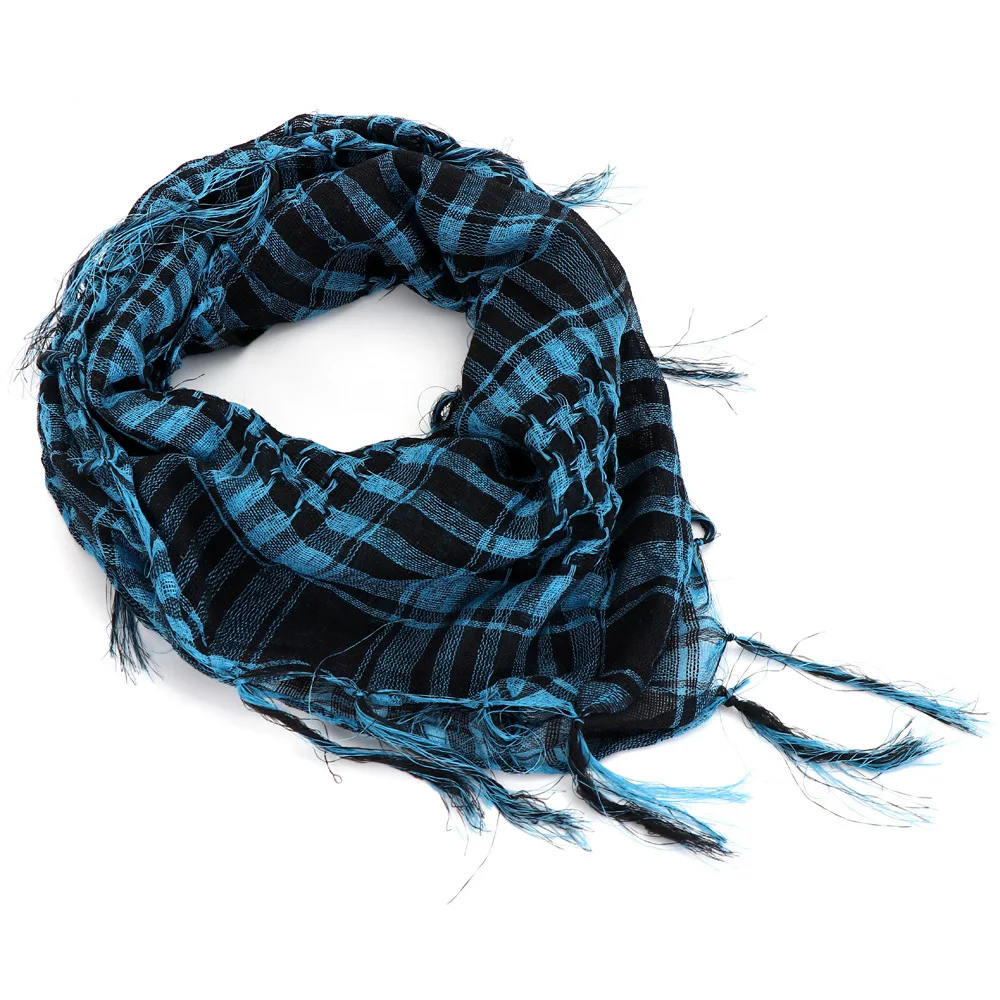 Men Women Tacticals Arab Scarf Fashion Lightweight Hijab Scarf Spring Army Plaid Head Scarf Keep Warm Scarfs Outdoor Equipment