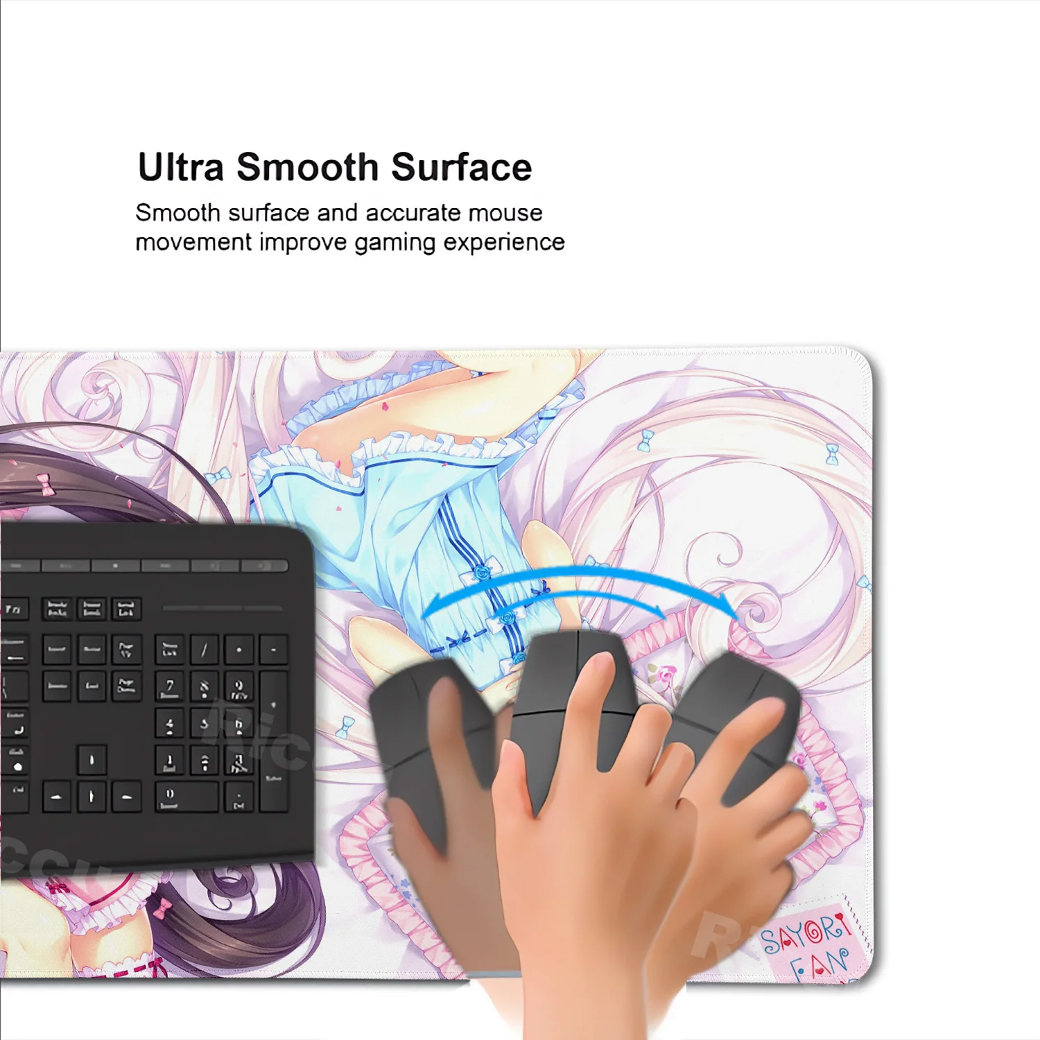 NekoparaXXL Home HD مكتب الكمبيوتر موس أنيمي كبير ماوس الوسادة مكتب كمبيوتر محمول سطح المكتب الوسادة لعبة الملحقات التكنولوجيا #5