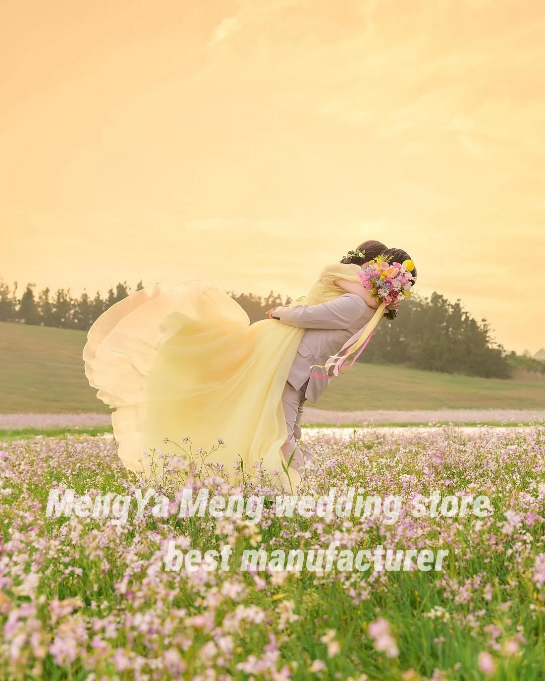 ZHUISHU Customized Fairy puff sleeve Korea Organza Wedding Photo Shoot Dress Corset Back Floor Length Bridal Gown 한국 웨딩 드레스 2025