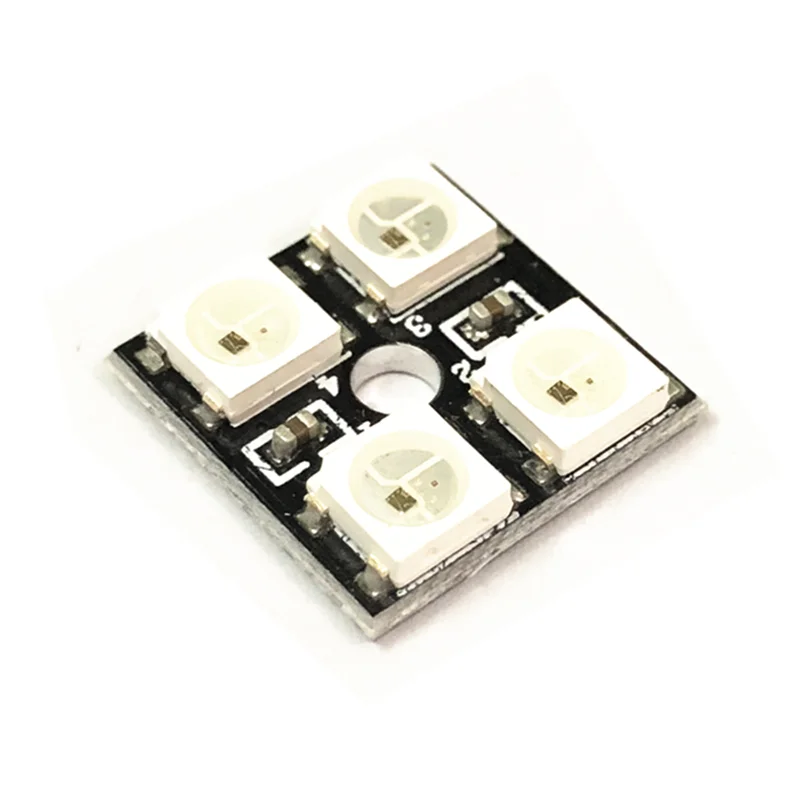 Full color LED module, WS2812B-4 bit RGB LED full-color driver, 4-digit color light module