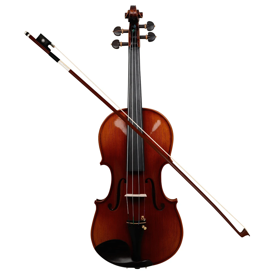 AV-901 Premium 4/4 Tiger Maple Violin Full Handmade Spruce Panel Ebony Accessories Boutique Professional Violin