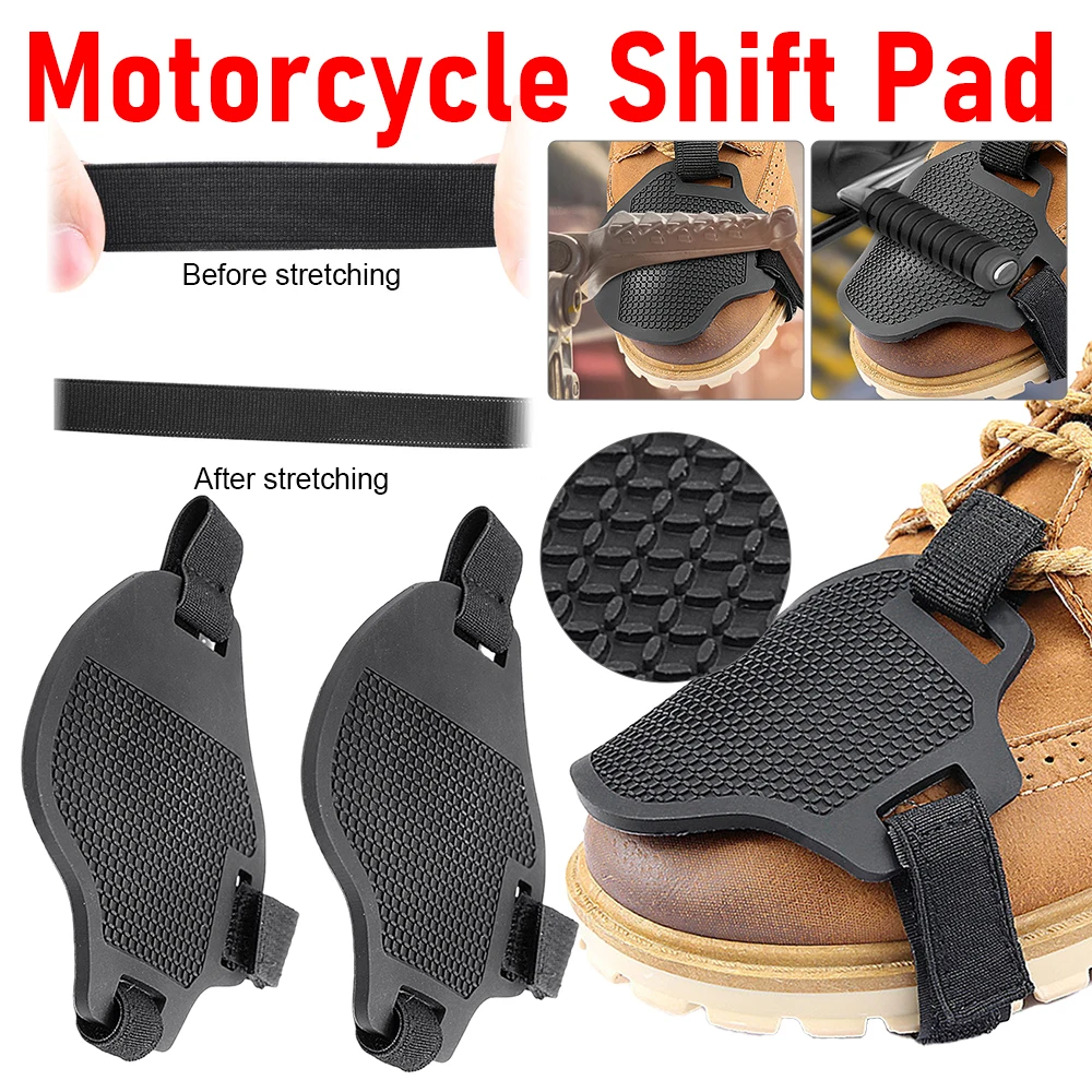 1-6 pçs almofadas de mudança da motocicleta ajustável durável shifter capa bota sapatos protetor leve bota protetor engrenagem acessórios ﻿