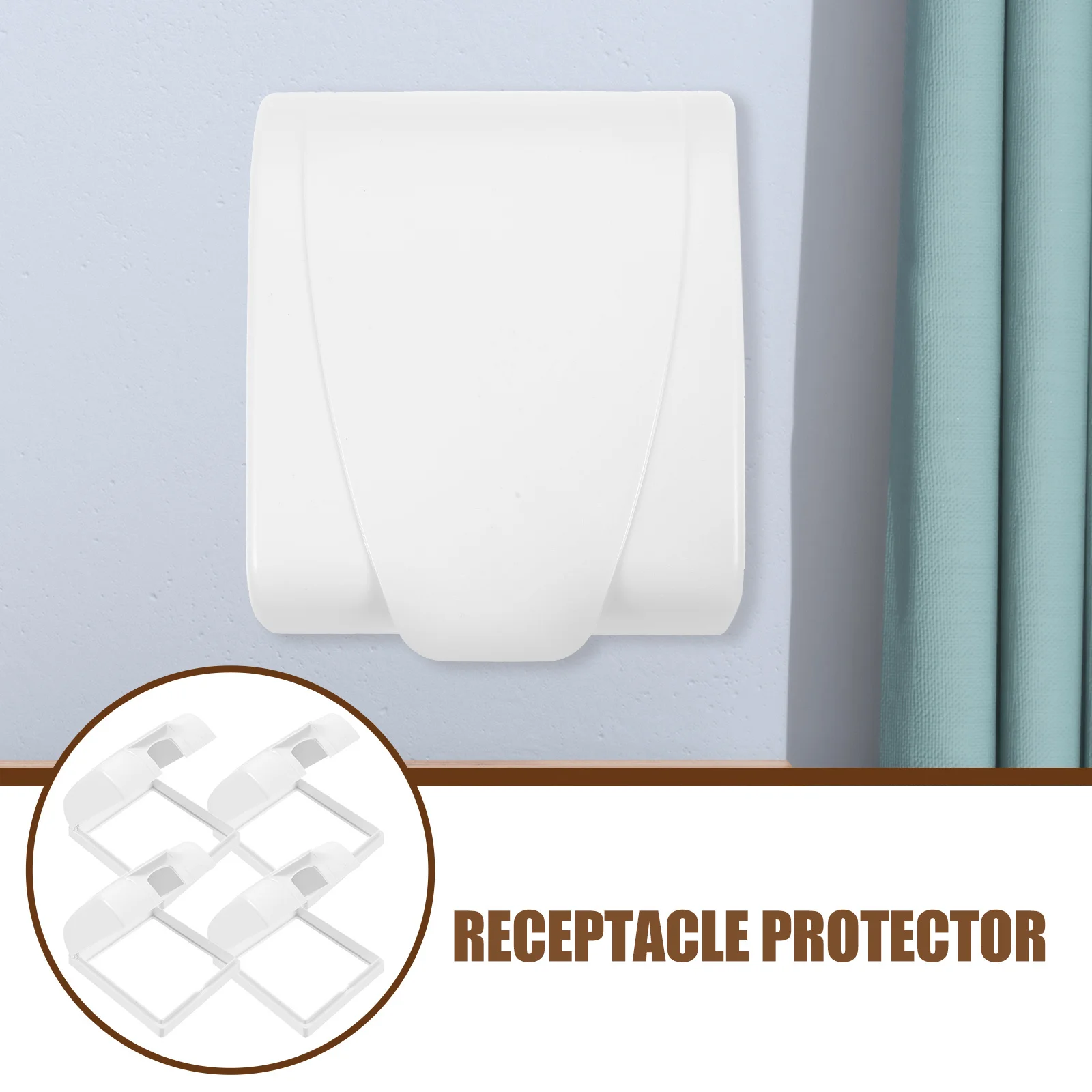 

4pcs Waterproof Outlet Cover 86Mm Wall Protector For Outdoor Bathroom Socket Protective Shell Electrical Outlet Box Plug