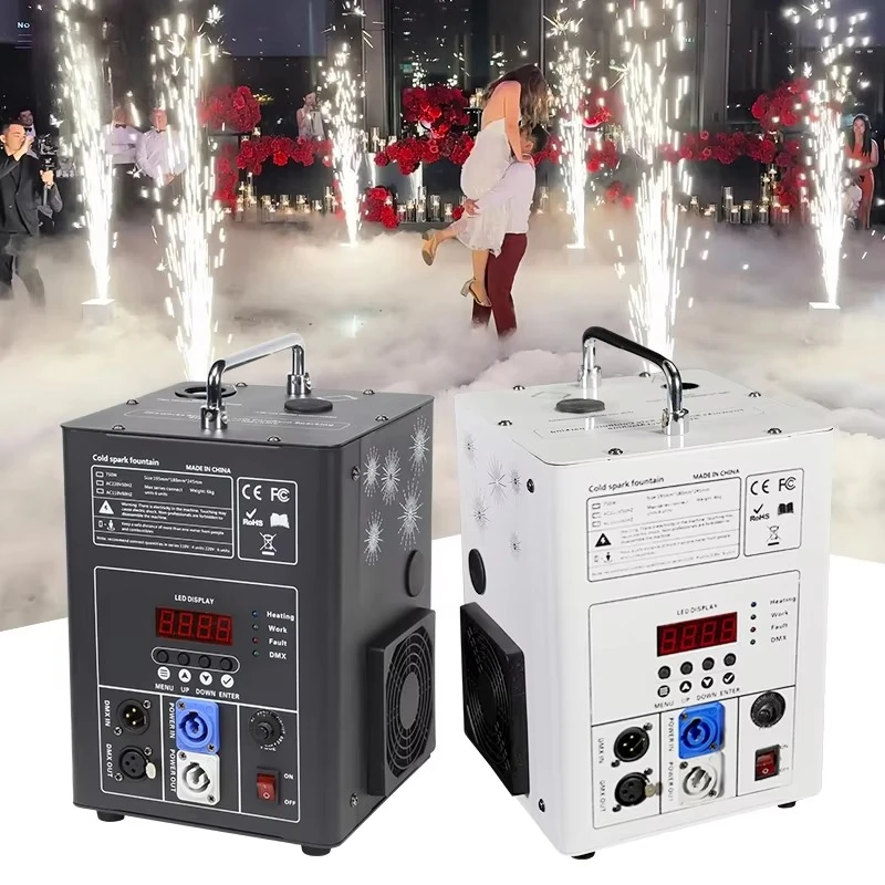 

Stage Equipment 600W Digital Screen Remote DMX Sparkler Fireworks Cold Spark Machine with Handle