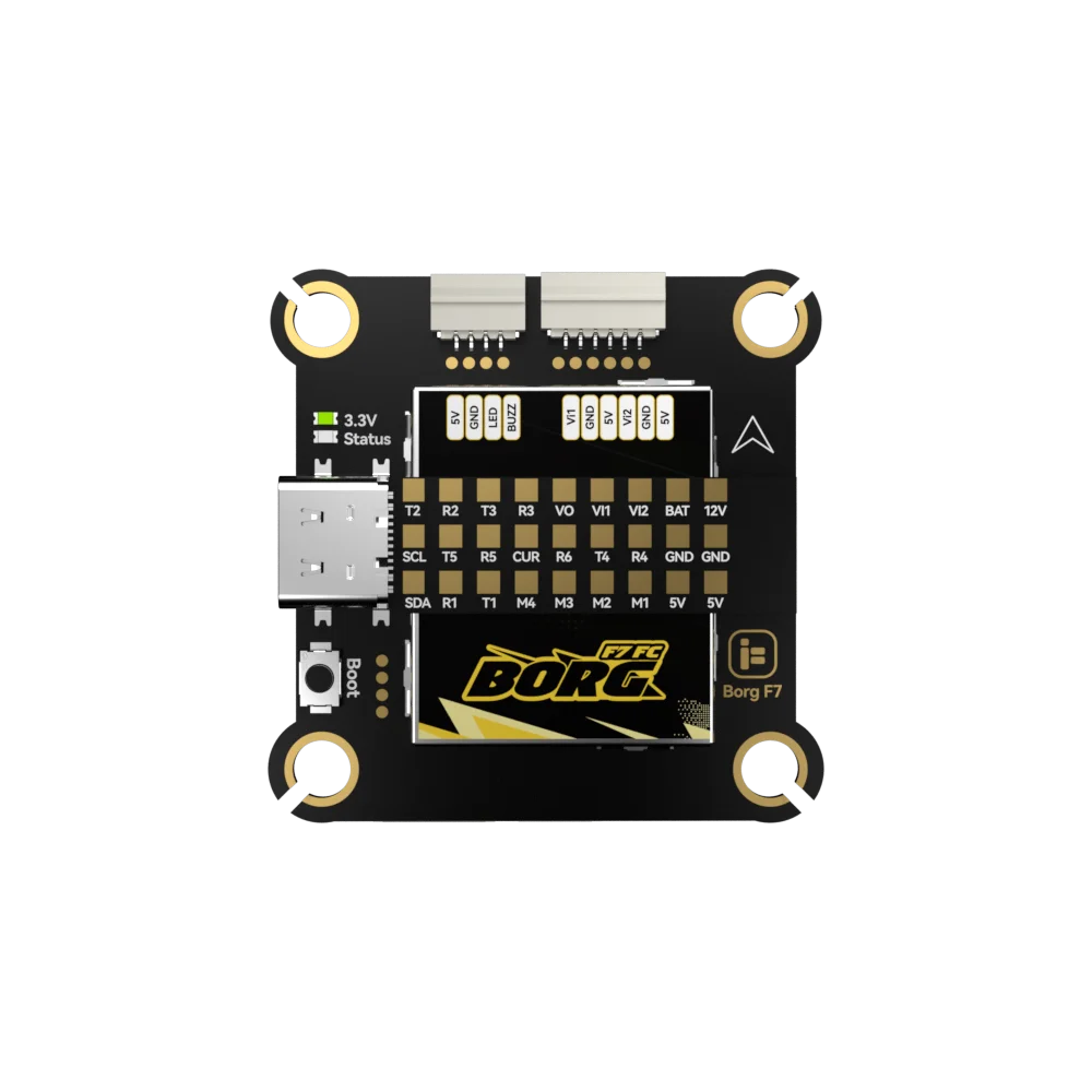 IFlight Borg F7 FPV Flight Controller, F722 FC with ICM42688 Gyro Barometer, 4-6S LIHV Input Dual BEC 30.5x30.5 Mount