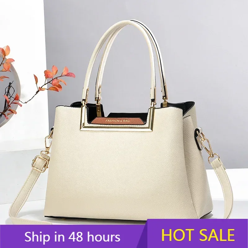 

2024 Новая женская сумка с несколькими карманами, высококачественная мягкая кожаная женская сумка на плечо, роскошная дизайнерская сумка для девочек, Bolsas Sac A Main