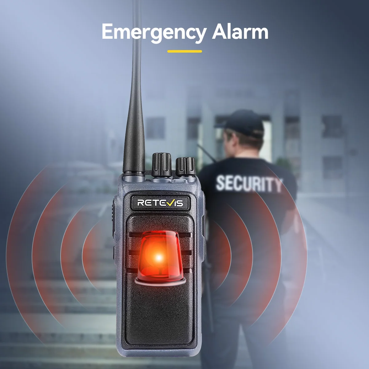 Retevis C64 Walkie Talkie 5W VHF UHF Handheld wiederaufladbares Radio Sprachsteuerung Langlebiges Typ-C-Radio für Baustellen – Detail 11