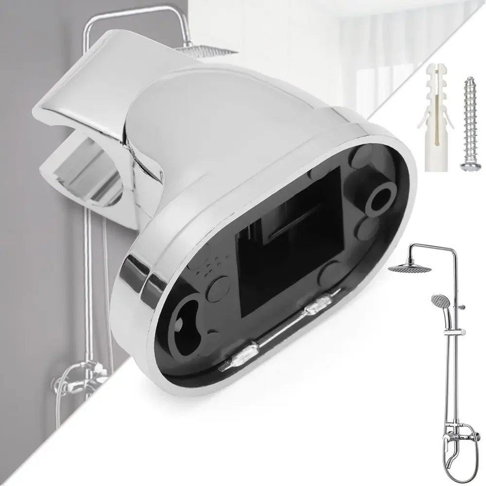 Shower Head Holder Wall Mounted Shower Head Holder Screw Universal Rotatable Sprayer Base Support Bathroom Accessories
