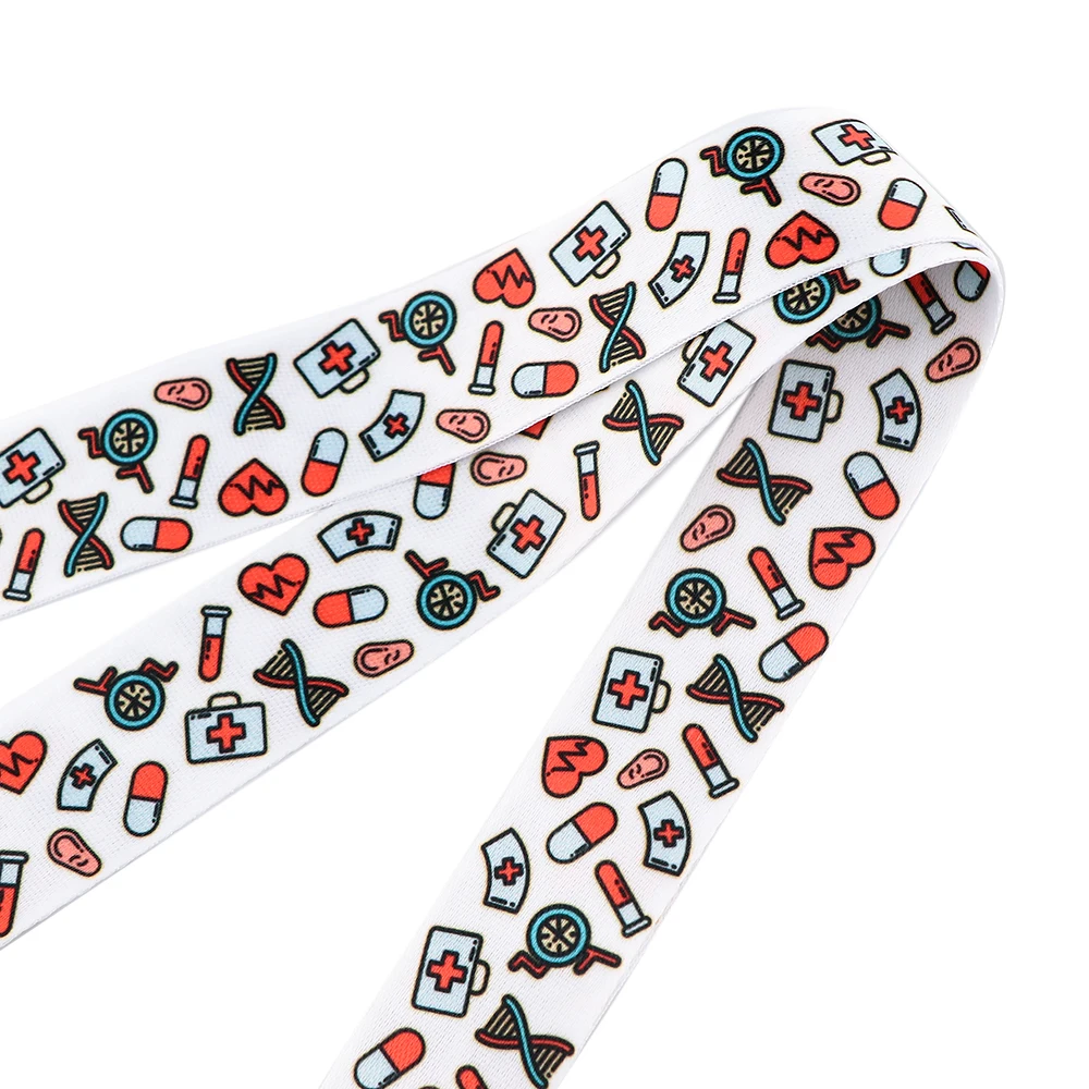 دكتور ممرضة اسهم سلامة معلقة الرقبة حزام الحبل للهاتف المحمول معرف اسم شارة حامل مفاتيح حلقة ملحقات الهاتف