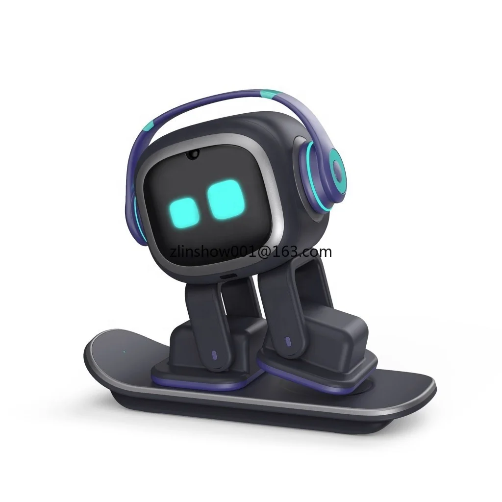 

emo Robot Intelligent emotional interactive voice ai Desktop children accompany pet vector robot