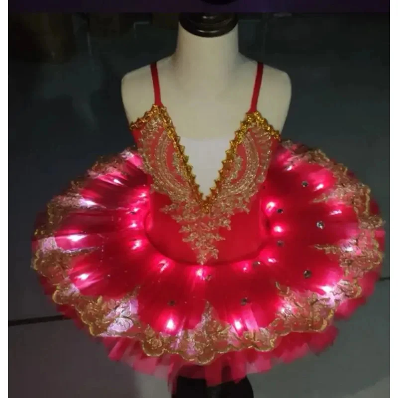 2026 New Professional Led Light Swan Lake Ballet Tutu Costume Girls Ballerina Dress Kids Ballet Dress Dancewear Stage Part FNBSC view 4