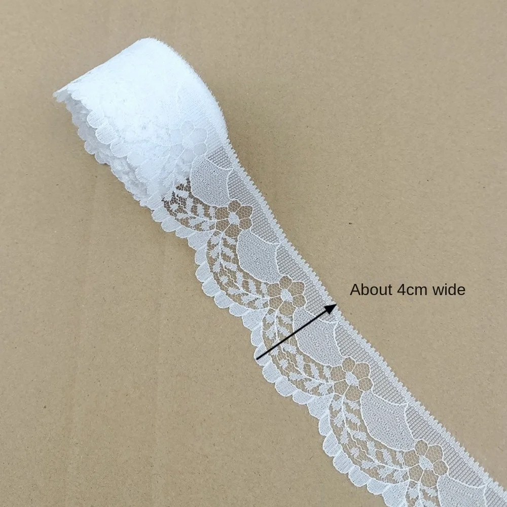 New White Lace Packing Material Embroidered DIY DIY Garment Accessories Lace Sewing Ribbon