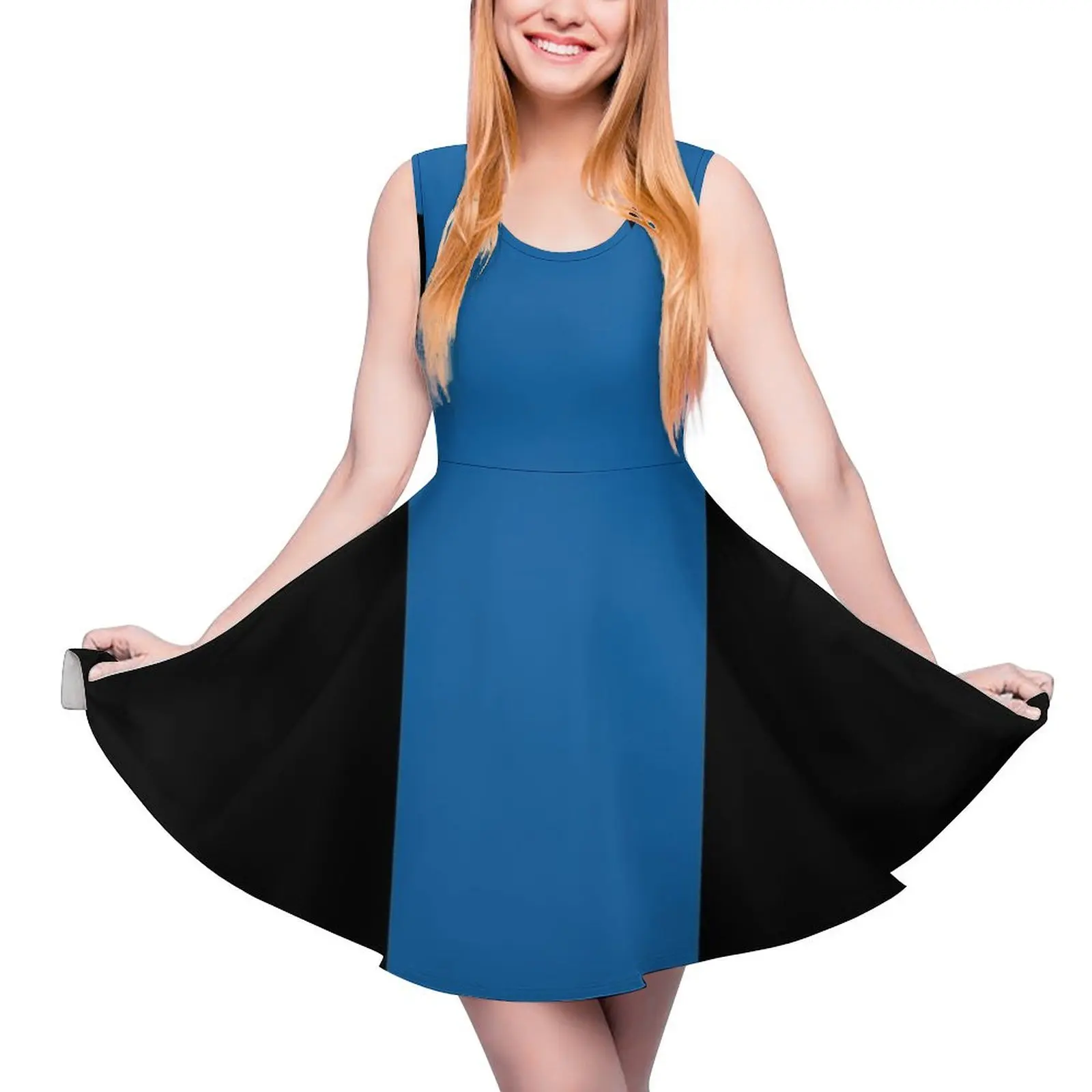 

Uniform Skant Minidress Scifi Cosplay in Blue Sleeveless Dress women"s evening dresses 2024 Woman"s evening dress