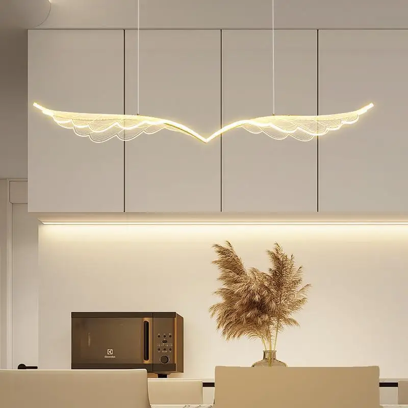 Nordic Modern Creative Gold Angel Wings Chandeliers Luxury Art Home Decor Led Lamp for Dining Room Table Study Pendant Lighting