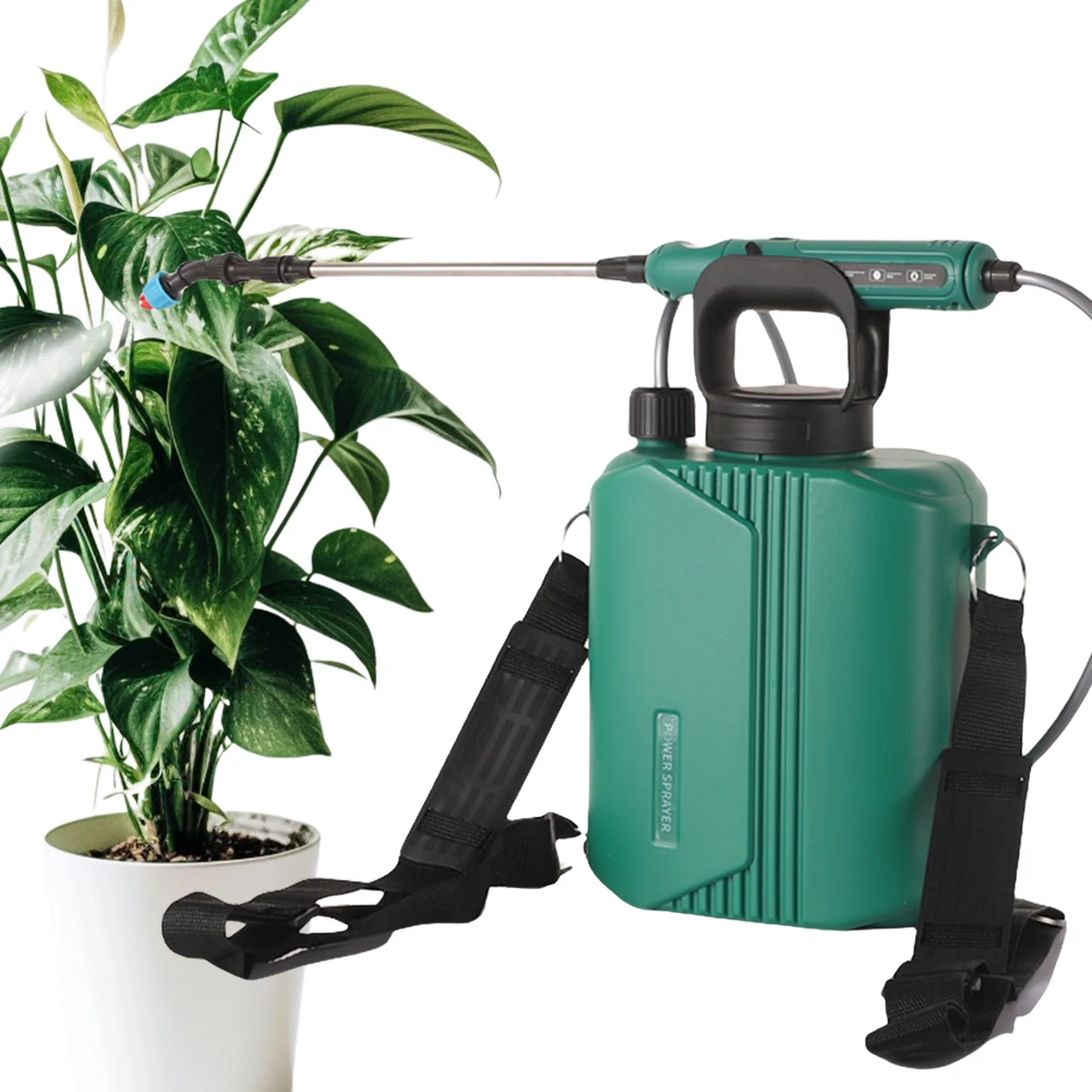 6L Automatic Garden Plant Mister W/ Shoulder Strap Rechargeable Battery Powered Sprayer Battery Backpack Sprayer Irrigation Tool