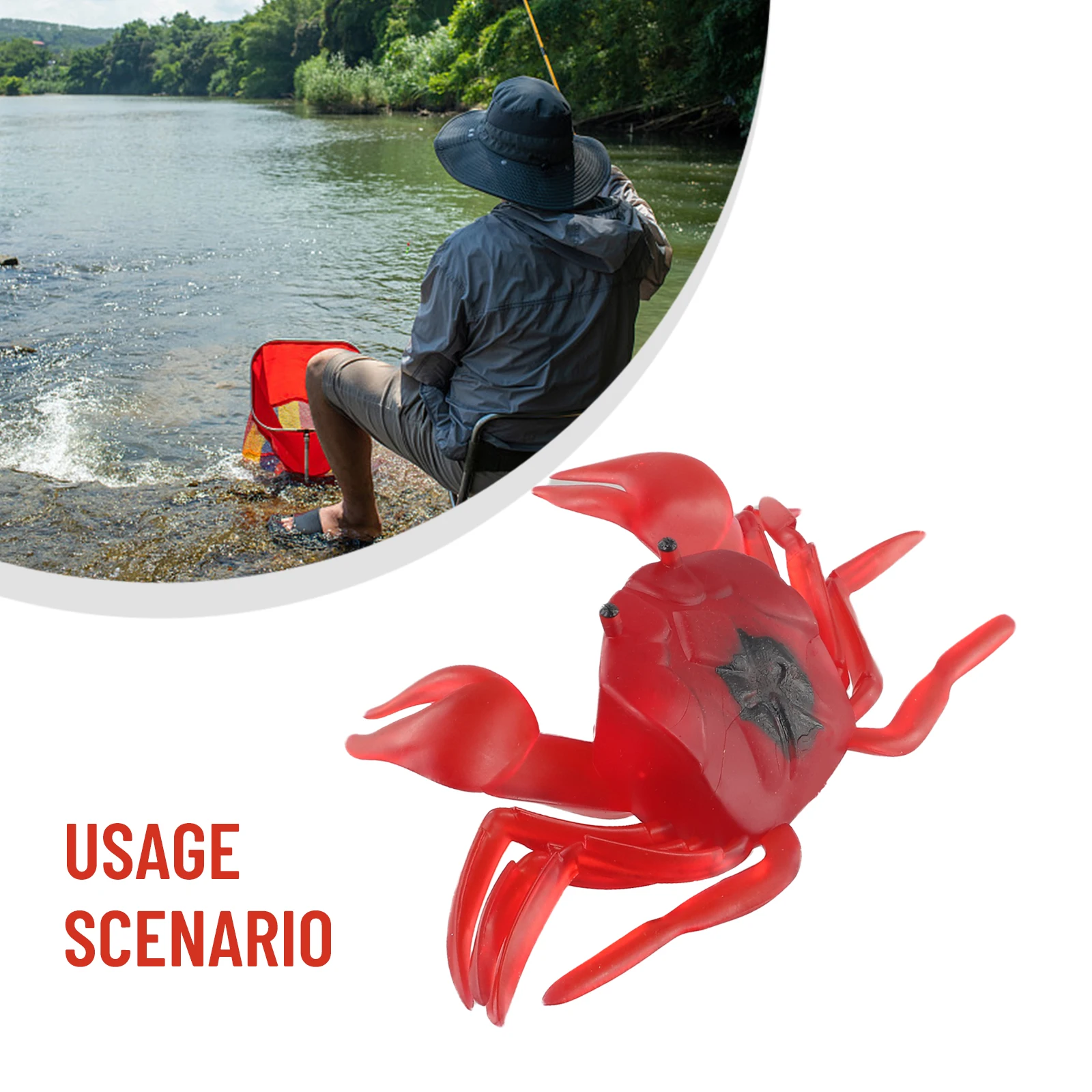 High Quality Hot Sale Iscas Pesca Fishing Tackle Gear Accessories Soft Lure Fishing Crab Crab Soft Lure PVC Trap