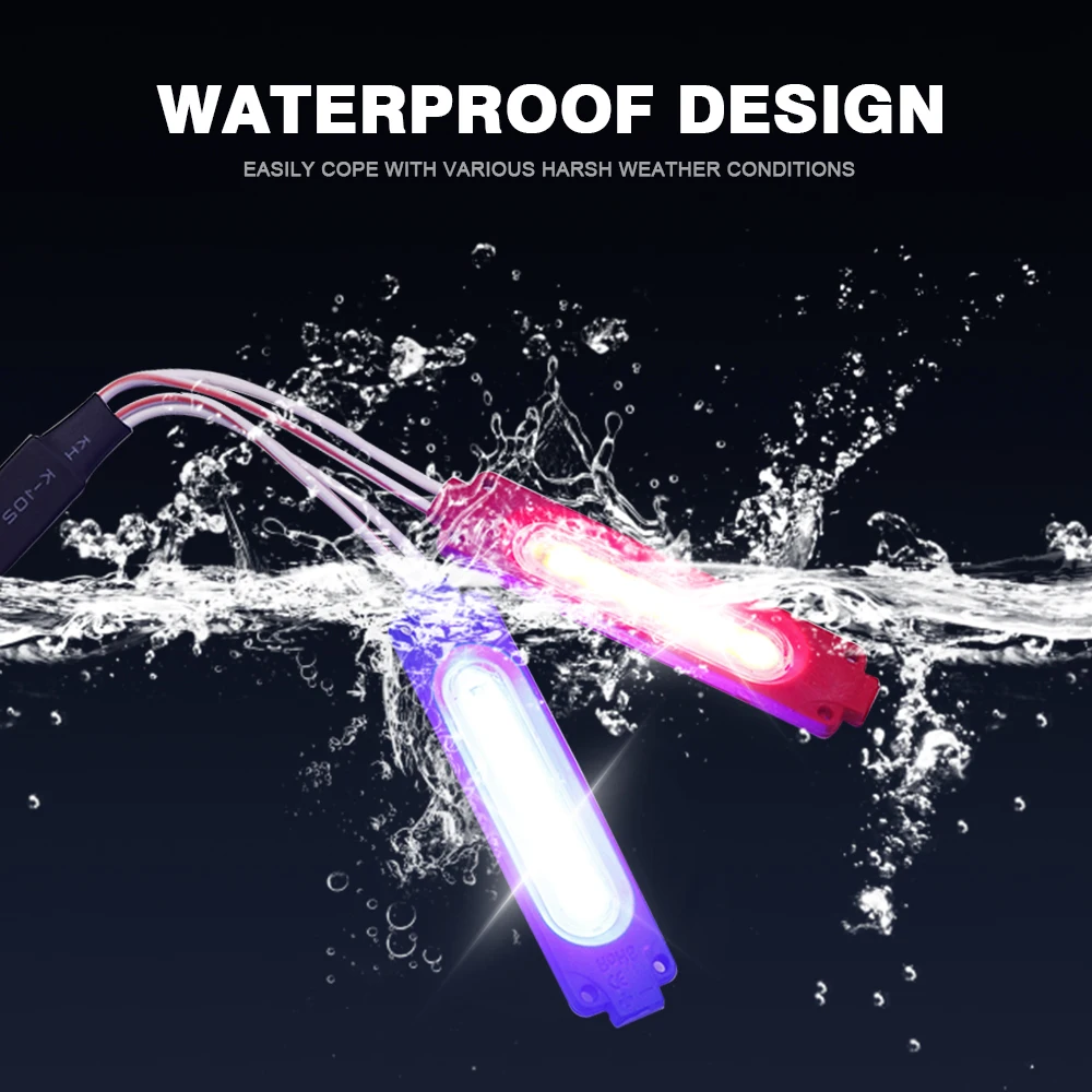 Module de Modification de voyant d'avertissement LED, 2 pièces, Module stroboscopique universel moulé par Injection pour éclairage de voiture et de moto