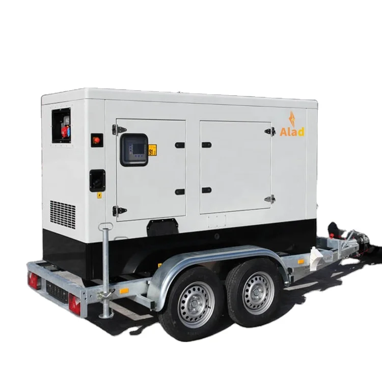Best Price 50kW 63kVA Silent Type Electric Generator Portable Diesel Generator Set With Trailer High Efficiency And Versatile