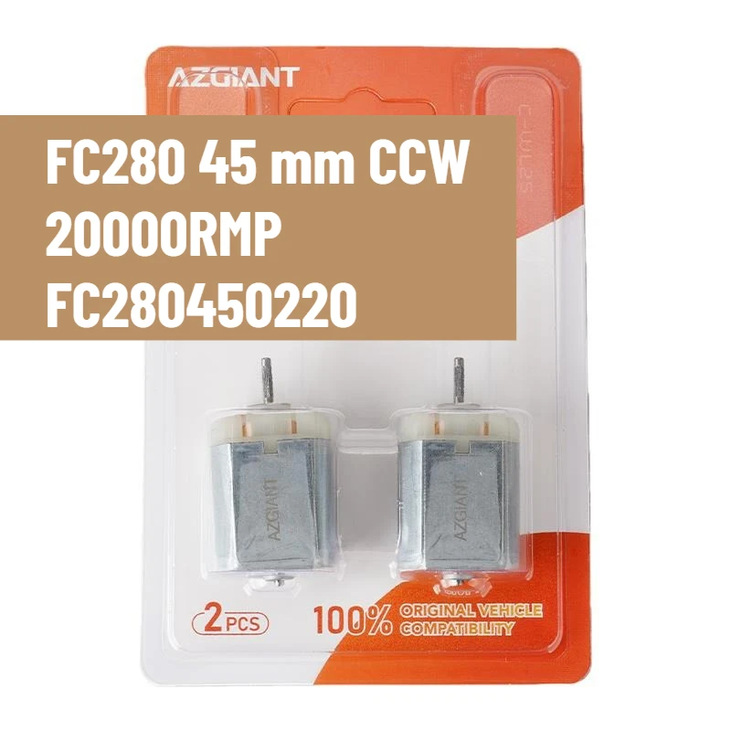 

2pcs DC FC280450220,Car Power,45 mm Shaft Knurled,Repair DIY Motor, Door Lock Actuator,Engine Trunk Motor 12V Toys Hobbies Smart