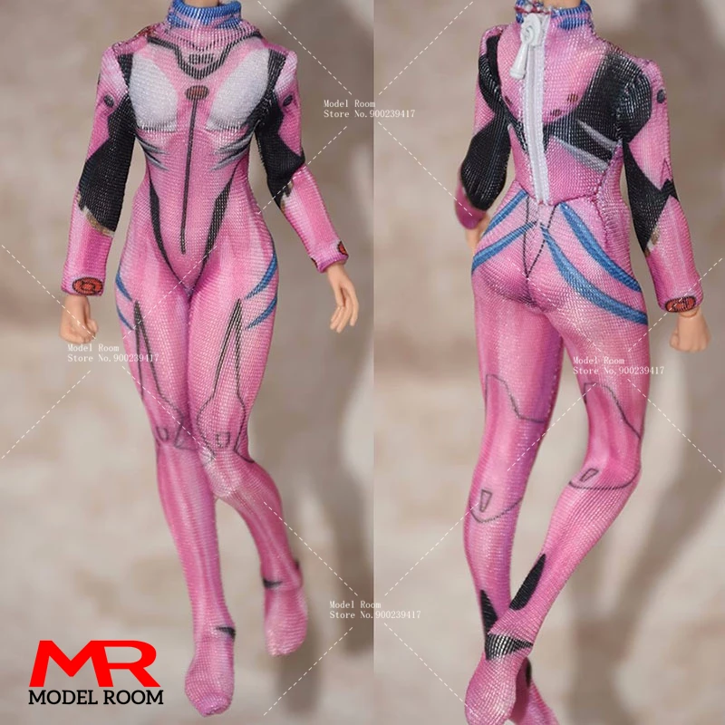 1/12 Scale Female Cosplay Combat Suit Bodysuit Jumpsuit Clothes Model Fit 6'' Romankey Soldier Action Figure Body Dolls view 5