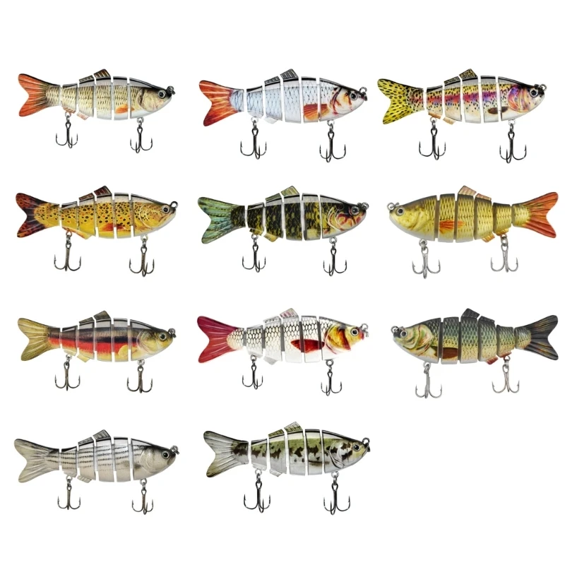 MultiJointed Swimbaits Slow Sinking Swimming Lures Freshwater Saltwater Fishing Lures Artificial Hard Baits Accessories