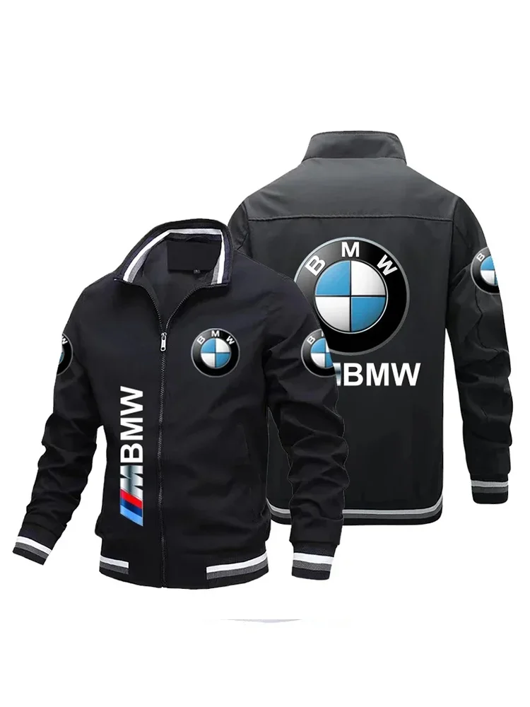 AliExpress 2025 BMW Brand Spring/Summer/Autumn/Winter Logo Jacket Print Fashion Outdoor Cycling Windproof Waterproof Men's Cas Wear Apparel