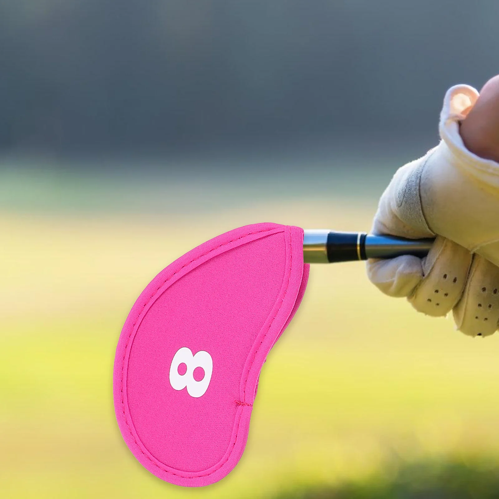 

10Pcs Golf Club Head Covers Heavy Duty Scratch Resistant Putter Protective Covers Portable Lightweight Club Sleeves for Outdoor