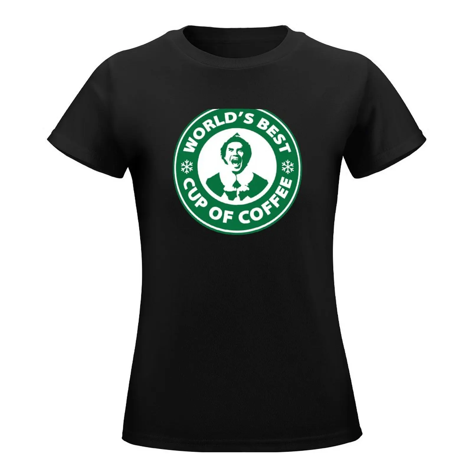 Worlds Best Cup of Coffee T-Shirt aesthetic clothes female tees summer clothes t-shirt dress for Women long