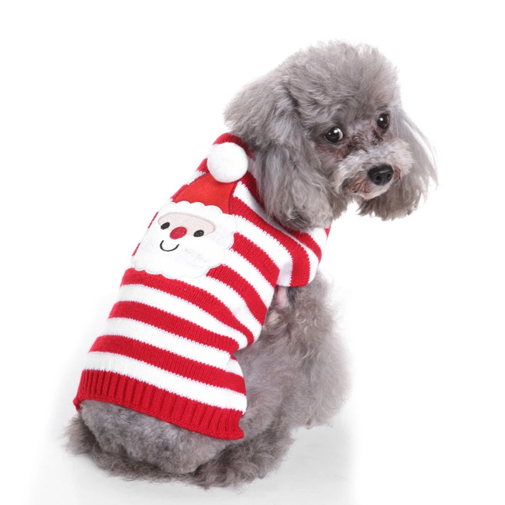 

Pet Christmas Sweater Turtleneck Puppy Clothes Small Dog Winter Coat Festive Clothing