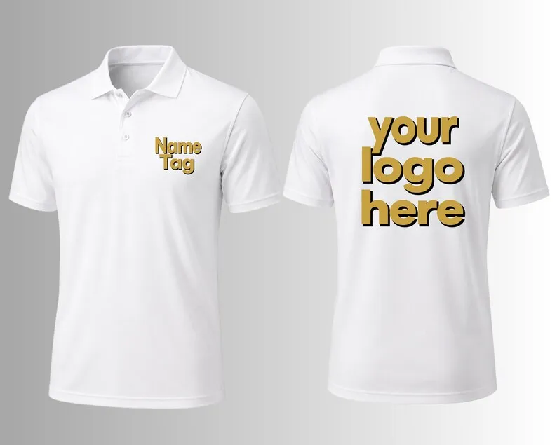 Your Custom Logo Dry Fit Polo Shirt Women Men Collared Shirt Company Business Uniforms Events Staff