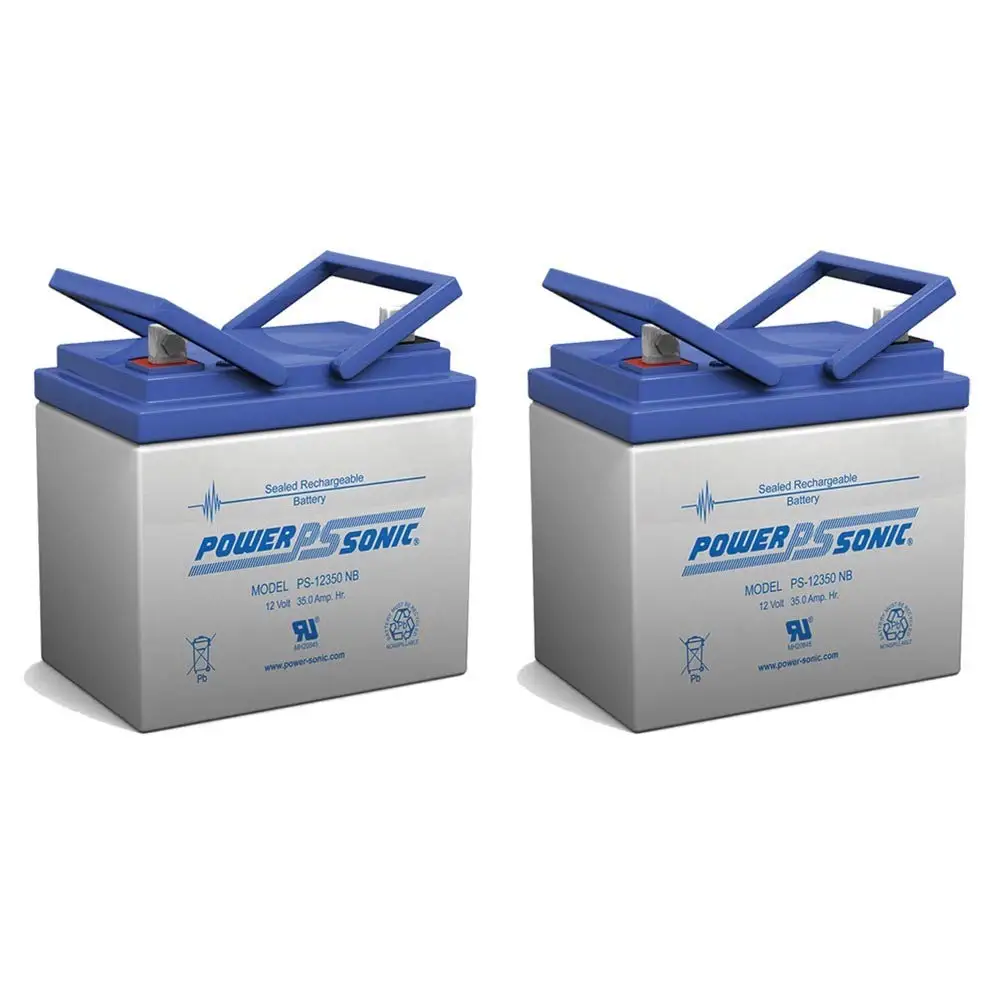 12V 35AH SLA Replacement Battery for Mobility Scooter & Wheelchair, 2 Pack, Customized