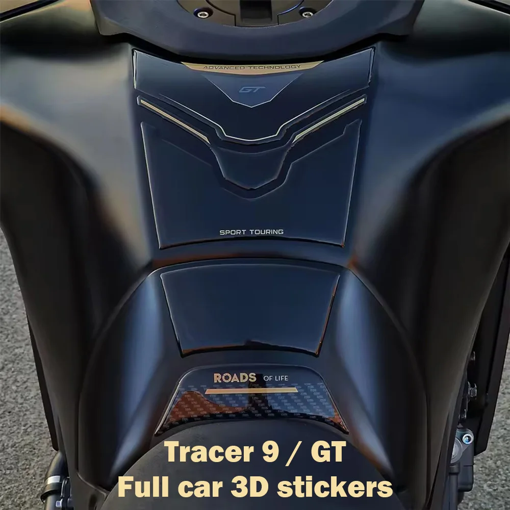

3D Tank Stickers For Tracer 9 GT 2025 Sides Protection Tank New Motorcycle Resin Sticker Decoration Protection