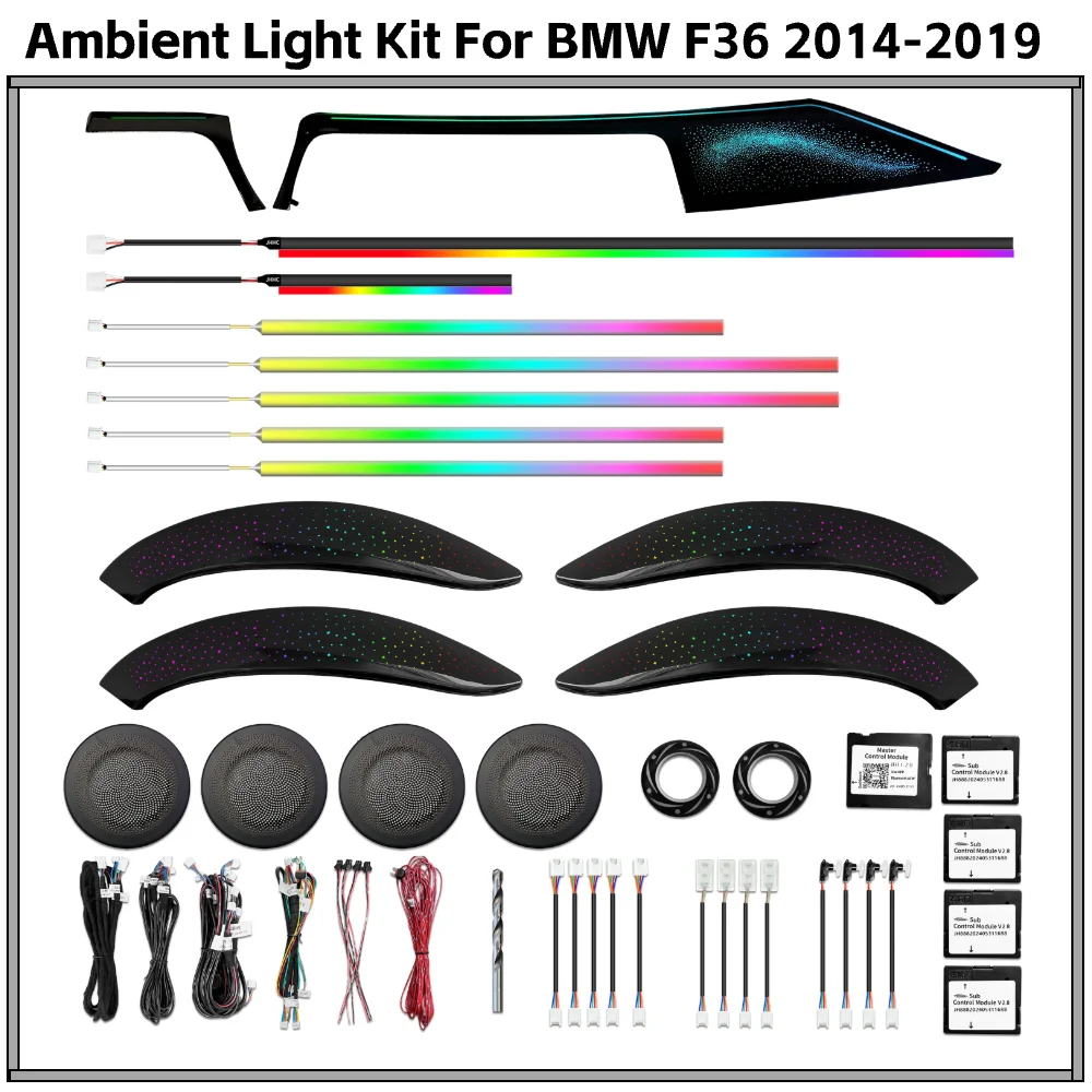 Dynamic Ambient Light Upgrade Kit for BMW F36 4 Series 420i 430i Gran Coupe 2014-2019 Interior LED Lighting Accessories