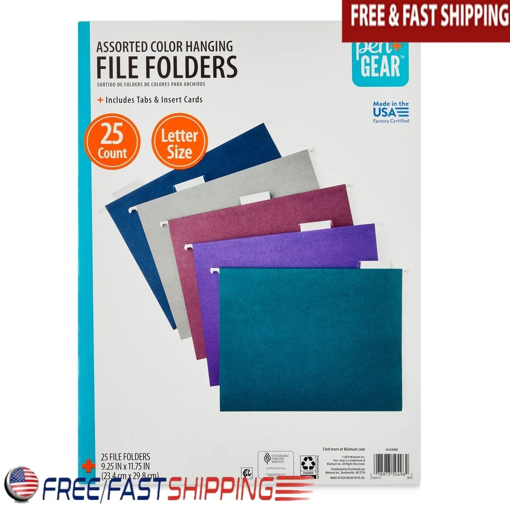 

Подвесные папки для файлов разных тонов драгоценностей, размер буквы, упаковка 25 шт., прочная организация с цветовой кодировкой, вставки с вырезанными вкладками 1/5, домашний офис