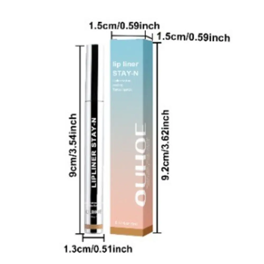 パーティー転写防止リップライナー、高度に着色された色、長持ち、剥離、防水リップケア、リップライナーの汚れ