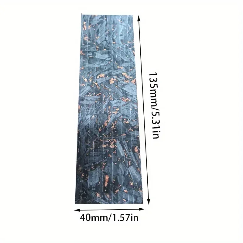 1 Piece of Resin Crushed Carbon Compression Patch Tool Handle Material DIY Patch Decoration Tool 135*40*1mm or 135*40*2.5MM