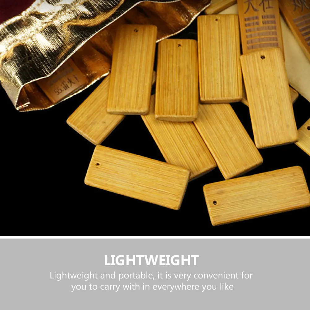 9pcs Bagua 운세 도구 나무 진자 영적 예측 장식 희생 카드 운세 홈 오피스 장식품