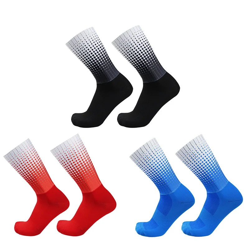 

Socks Summer Polka Sports Dot Cycling New Style Non-slip Silicone Pro Outdoor Racing Bike Socks Calcetines Ciclismo