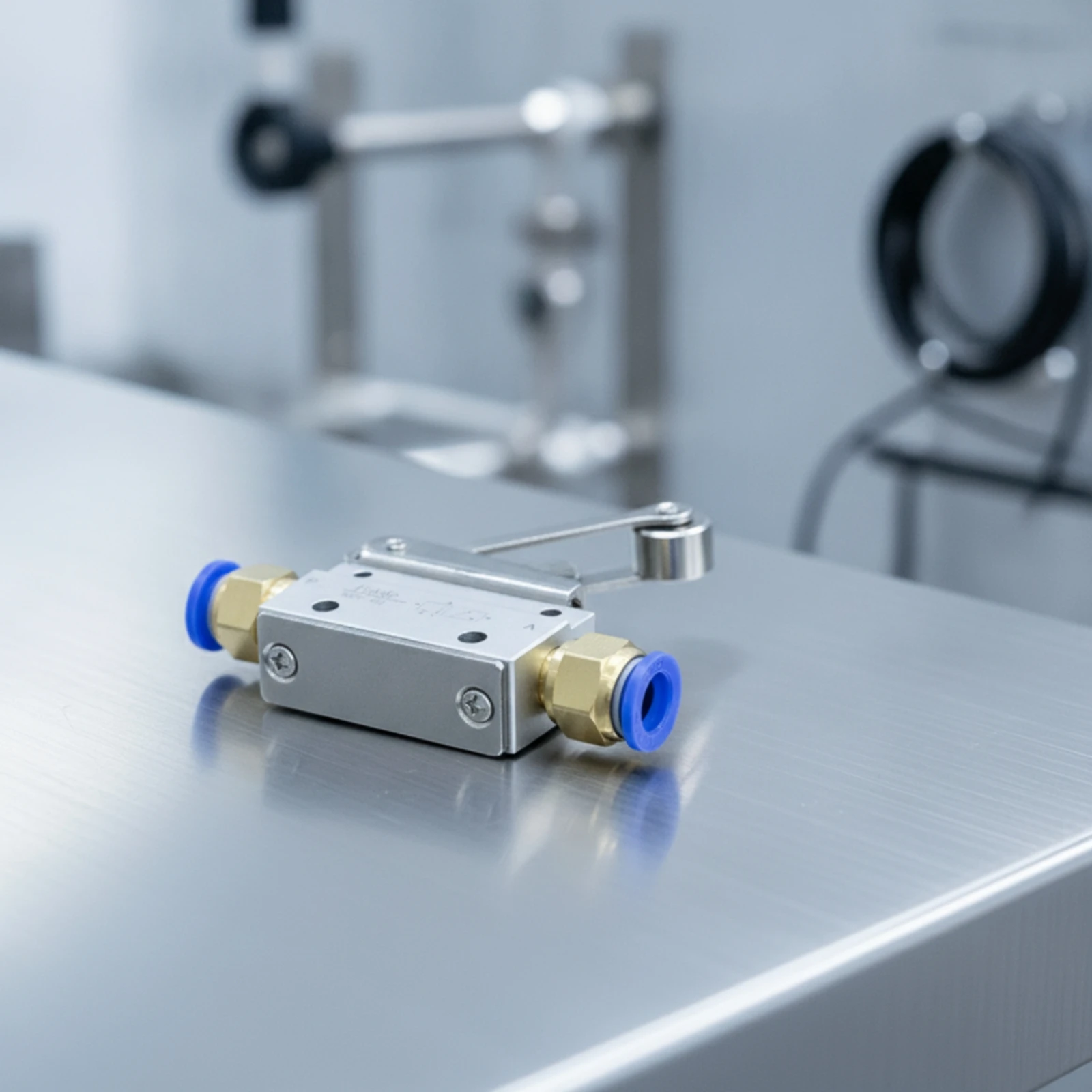 Mechanical Pneumatic Valve with Roller Industrial Roller Lever Valve Two-Way Corrosion Resistant for Automation Engineers