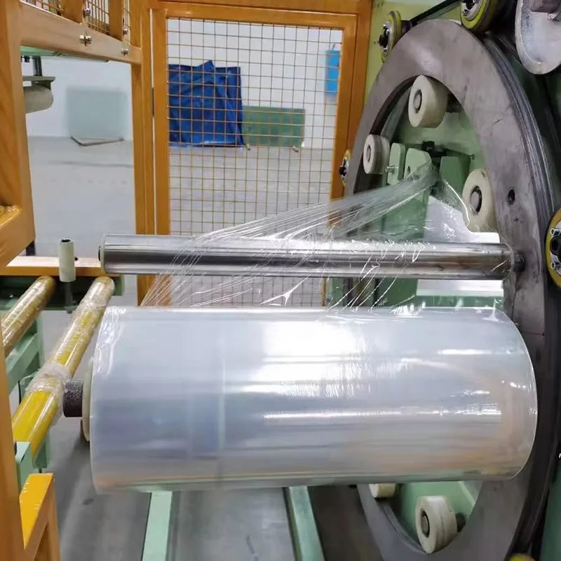 Automatic Horizontal Spiral Wrap Machine For Long Pipes/Profile Orbital Flow Stretch Pallet Wrapping Machine Customize