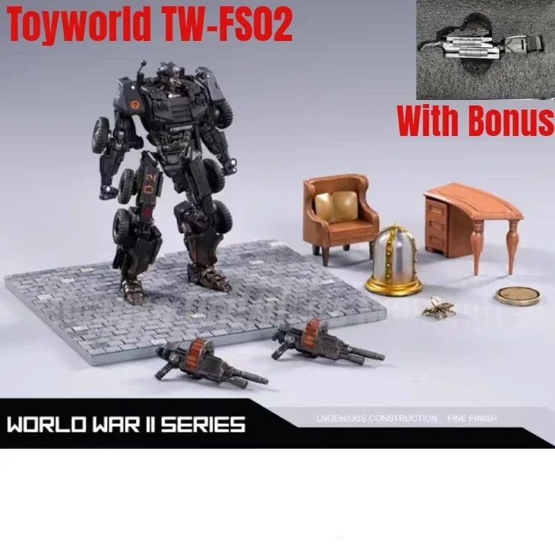 In Stock NEW Transformation Toyworld TW-FS02 TW FS02 Fierce Hot Sizzle G1 with Bonus 13CM Action Figure Toy Collectible Gift