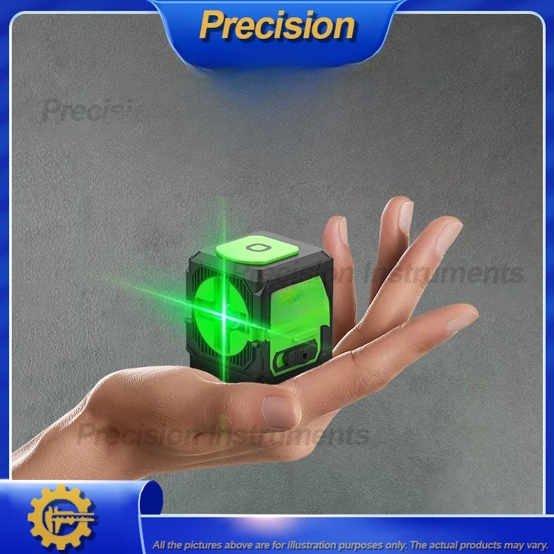 2026 Portable Mini 2-Line Green Laser Level Infrared Horizontal Vertical Cross Line High Precision Self-Leveling Tool for Wall
