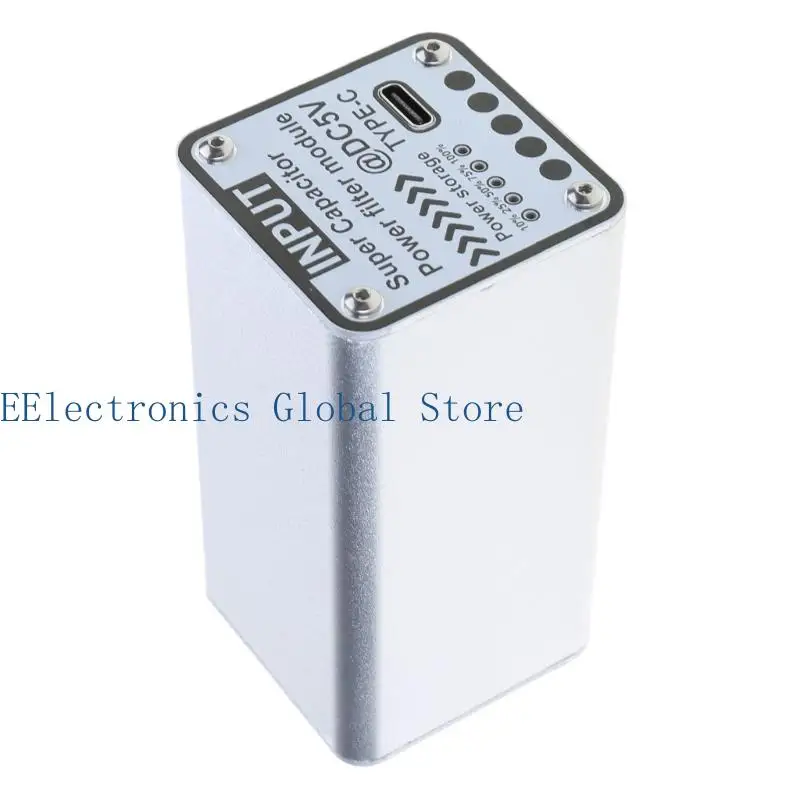 462B 5V Power Filter TypeC Input Output For RPI Super Capacitor Filtering Module
