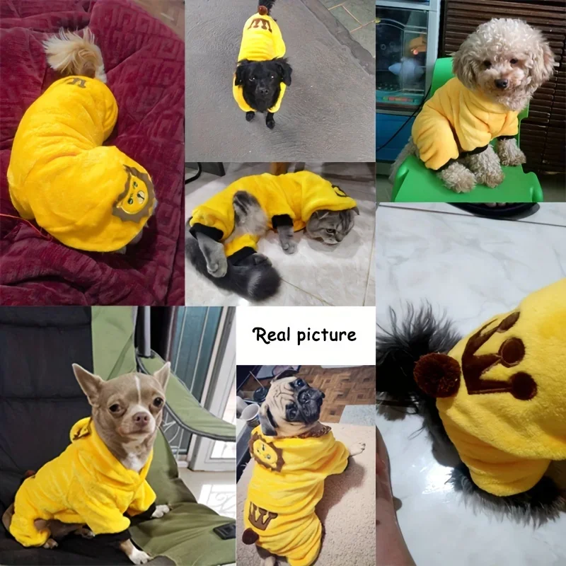 Disfraz de Cosplay de lana de Coral para mascota, dinosaurio lindo, Tigre, vaca, ropa para mascotas, sudaderas cálidas para perros, abrigo de gato,