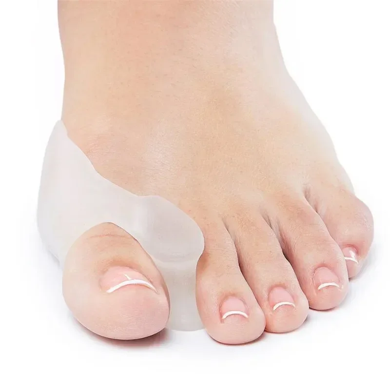 1Pair Silicone Gel Bunion Big Toe Separator Spreader Eases Foot Pain Foot Hallux Valgus Correction Guard Cushion Concealer Thumb