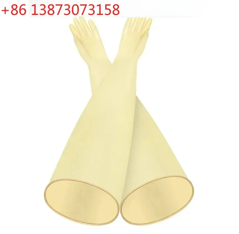 replace Acid alkali resistant vacuum box special gloves flange scientific research test battery factory operation liquid gloves-