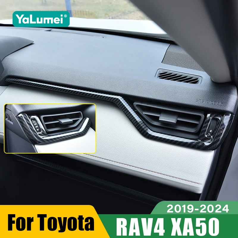 Für Toyota RAV4 XA50 2019 2020 2021 2022 2023 2024 Hybrid Auto Center Konsole Klimaanlage Vent Outlet Abdeckung Zubehör