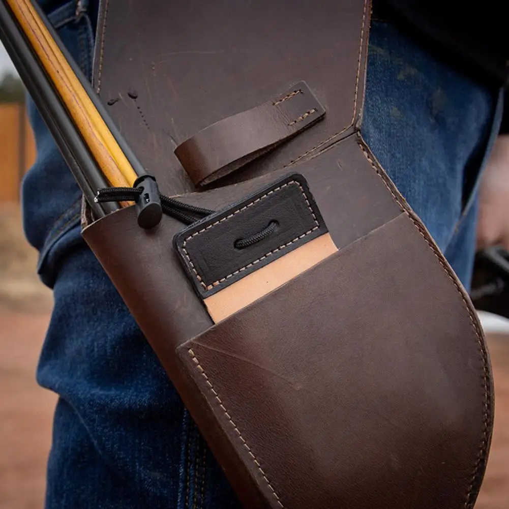 Archery Finger Protector Adjustable Faux Leather Archery Finger Tab for Recurve Bows Right Hand Protector for Hunting Target