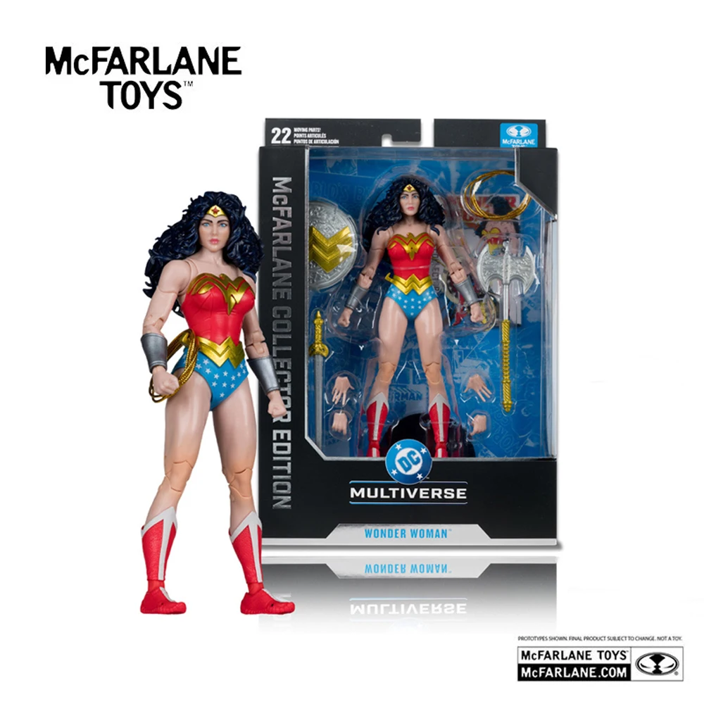 McFarlane Toys DC Multiverse Mulher Maravilha Edição Colecionador Anos 80 Figura de Ação Deluxe de 7 polegadas Wv15 # Kit de Garagem para Bonecas Modelo 61